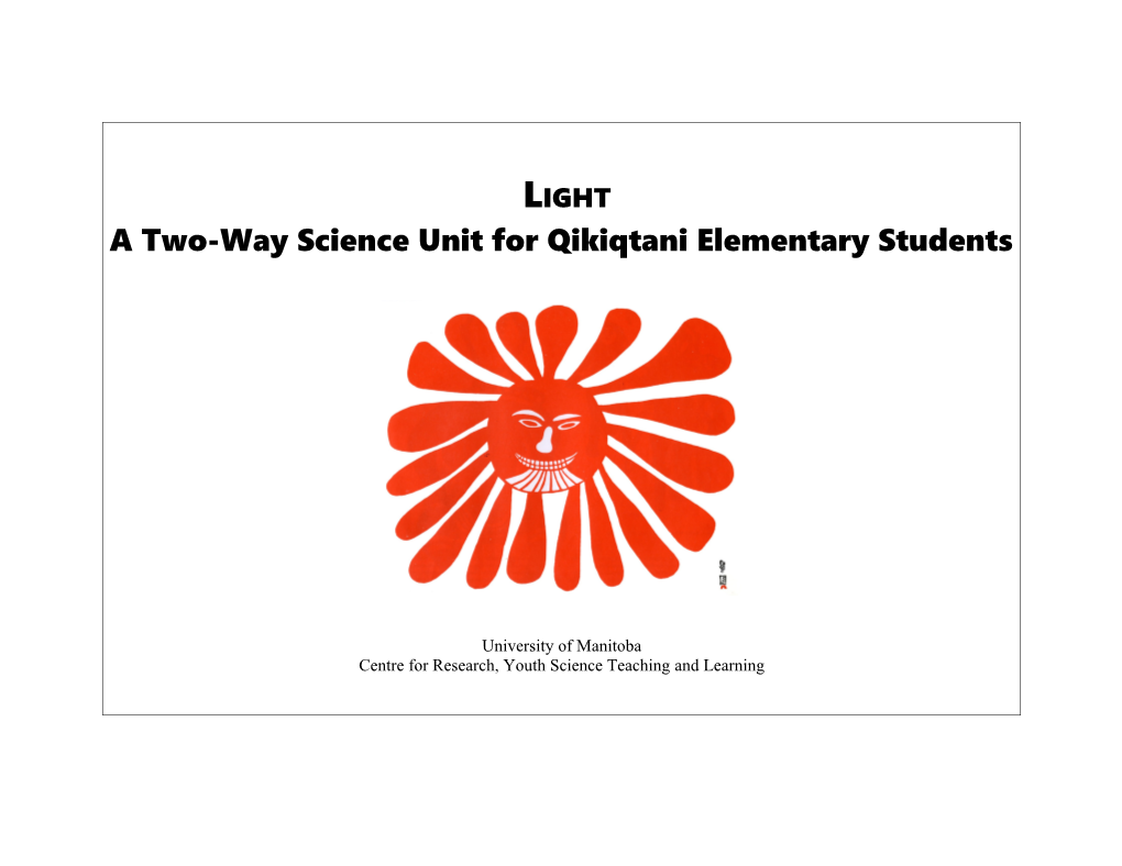 A Two-Way Science Unit for Qikiqtani Elementary Students