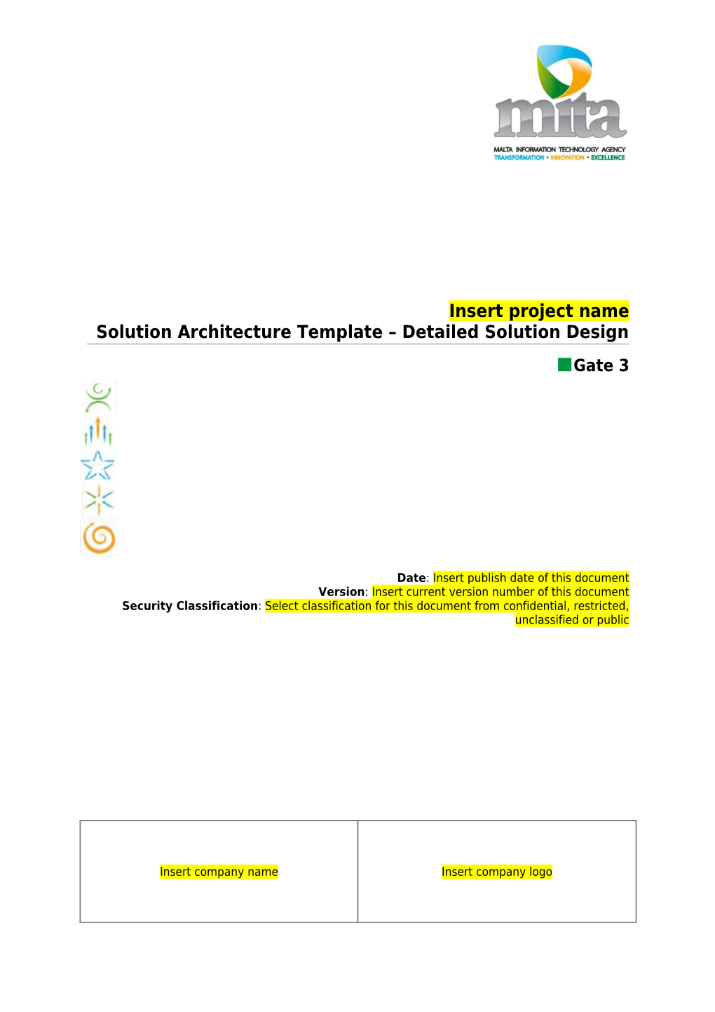 Solution Architecture Template Detailed Solution Design