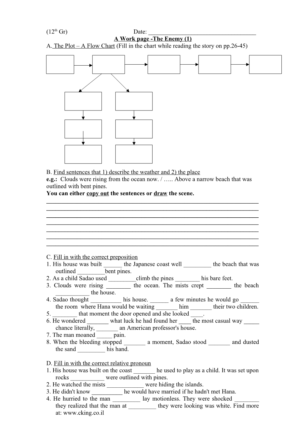 A Work Page -The Enemy (1)