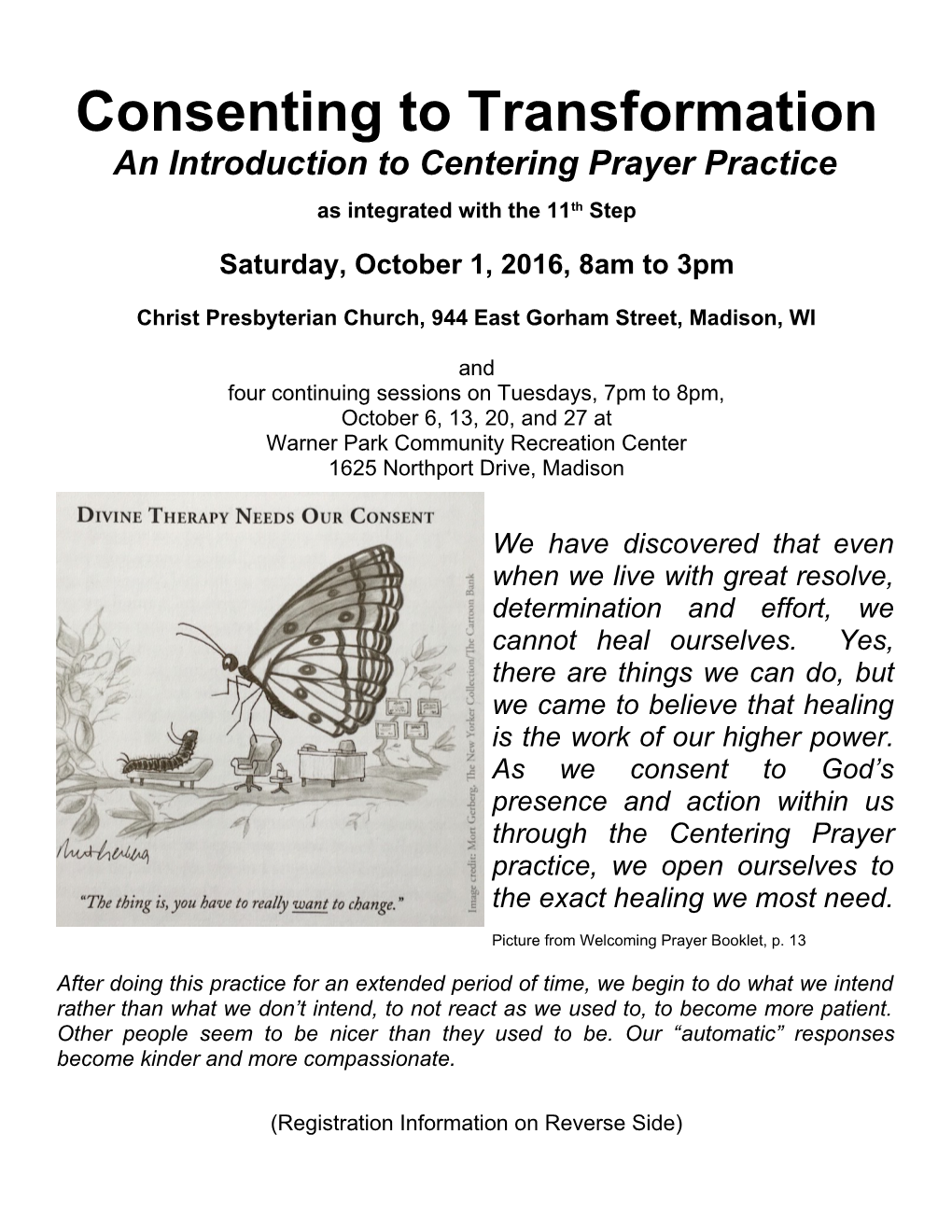 An Introduction to Centering Prayer Practice