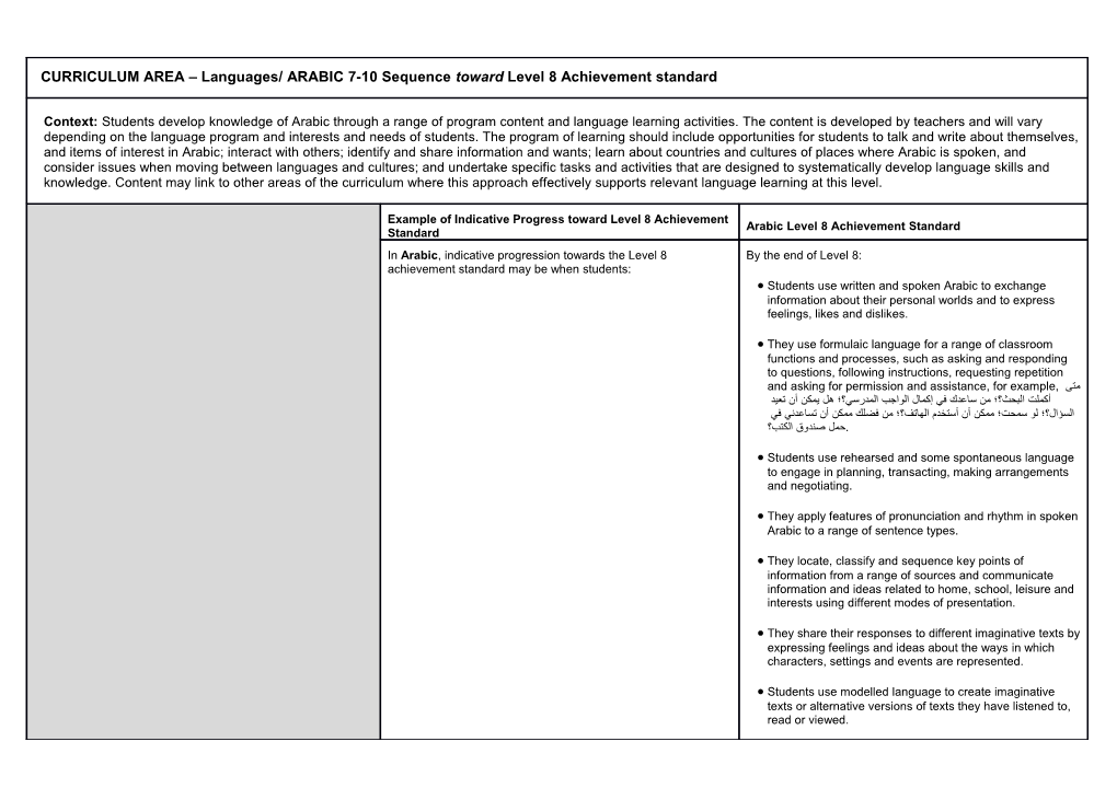 Theyapplyfeatures of Pronunciation and Rhythm in Spoken Arabic to a Range of Sentence Types