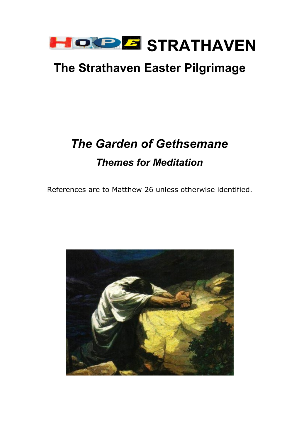 Themes for Meditation for the Garden of Gethsemane
