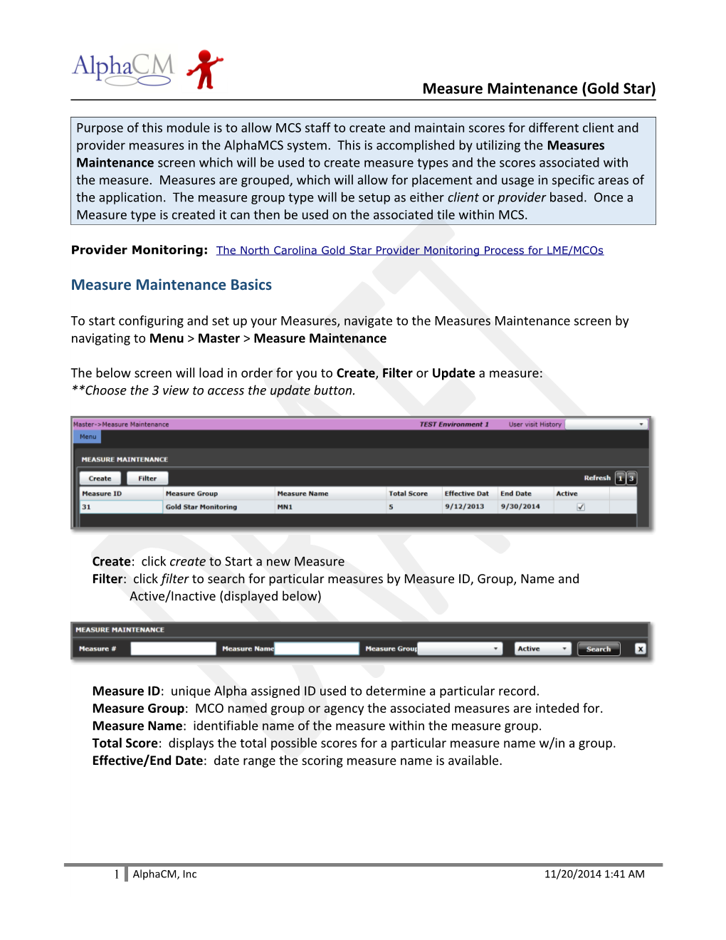 Provider Monitoring: the North Carolina Gold Star Provider Monitoring Process for LME/Mcos