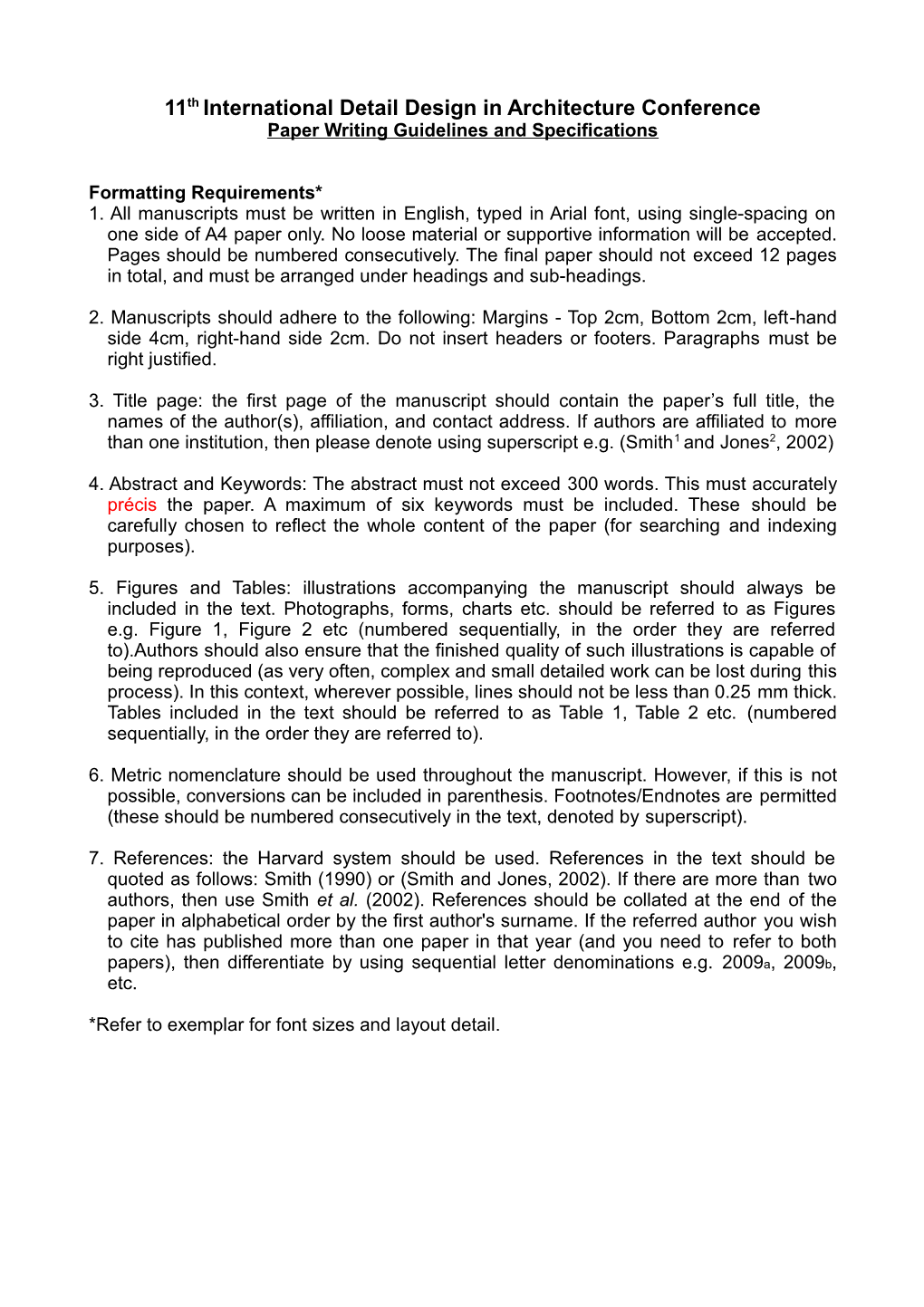 11Th International Detail Design in Architecture Conference