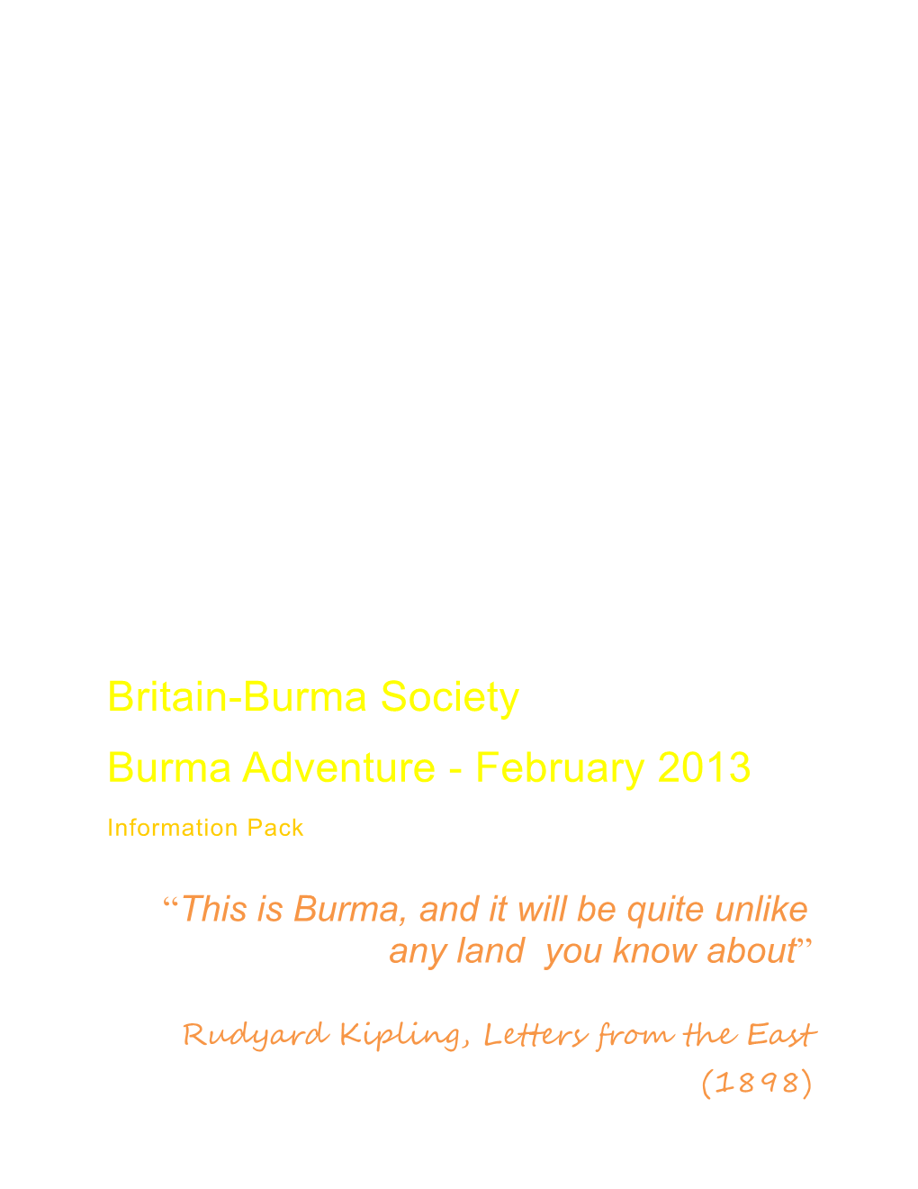Britain-Burma Society