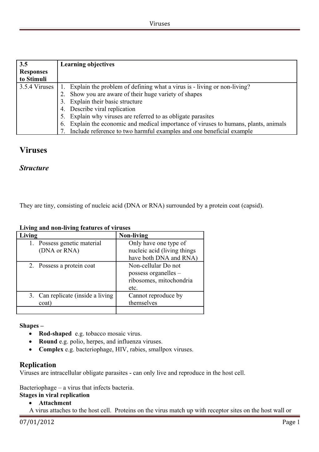 Explain the Problem of Defining What a Virus Is - Living Or Non-Living?