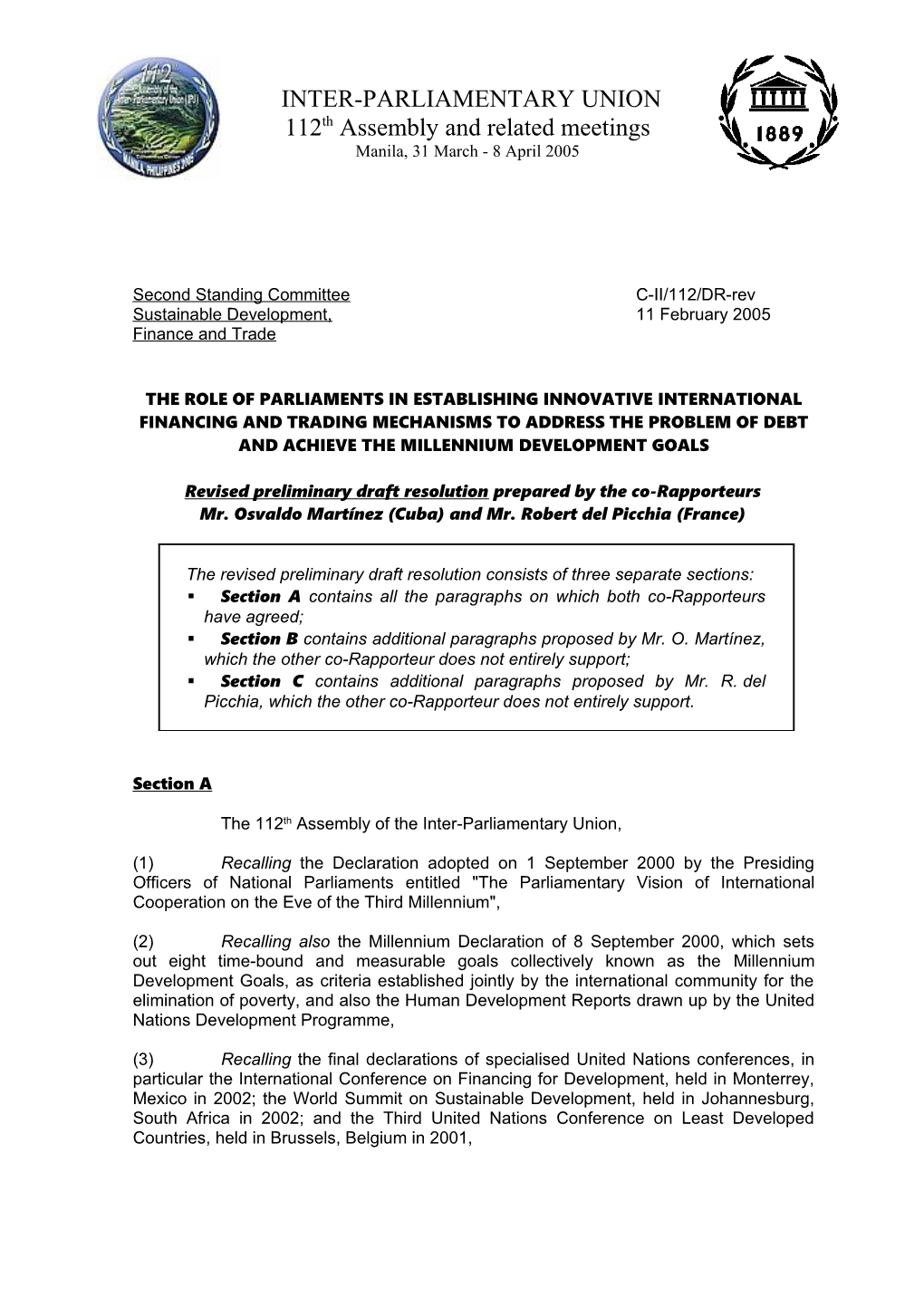 Second Standing Committeec-II/112/DR-Rev