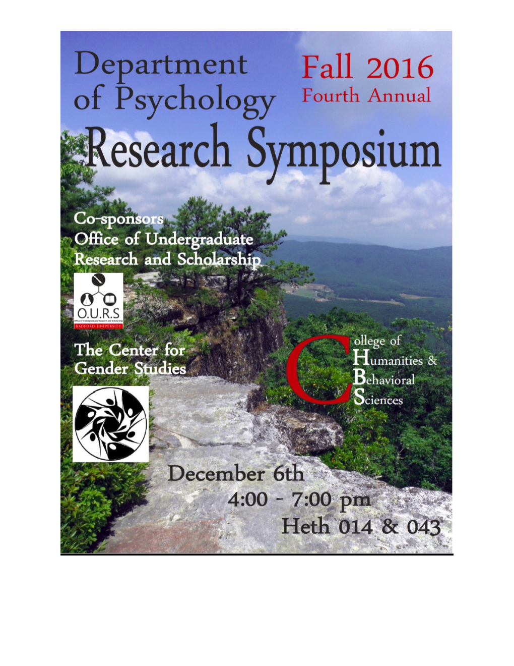 Psychology Research Symposium Fall 2016