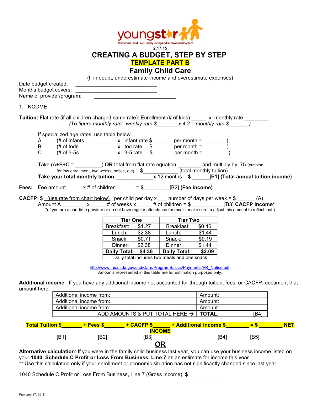 Creating a Budget, Step by Step