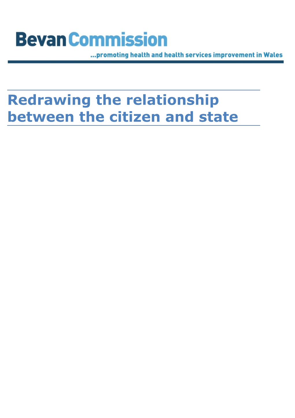 Redrawing the Relationship Between Citizen and State