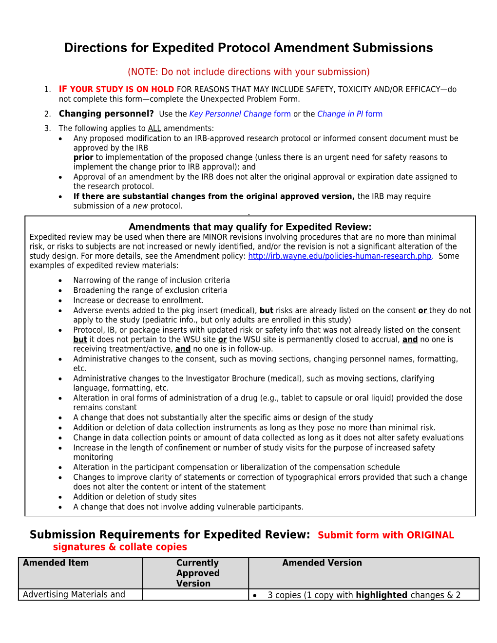 Medical/Behavioral Continuation Form