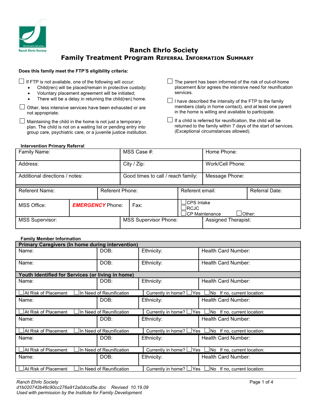 IFPS/FPS Referral Form