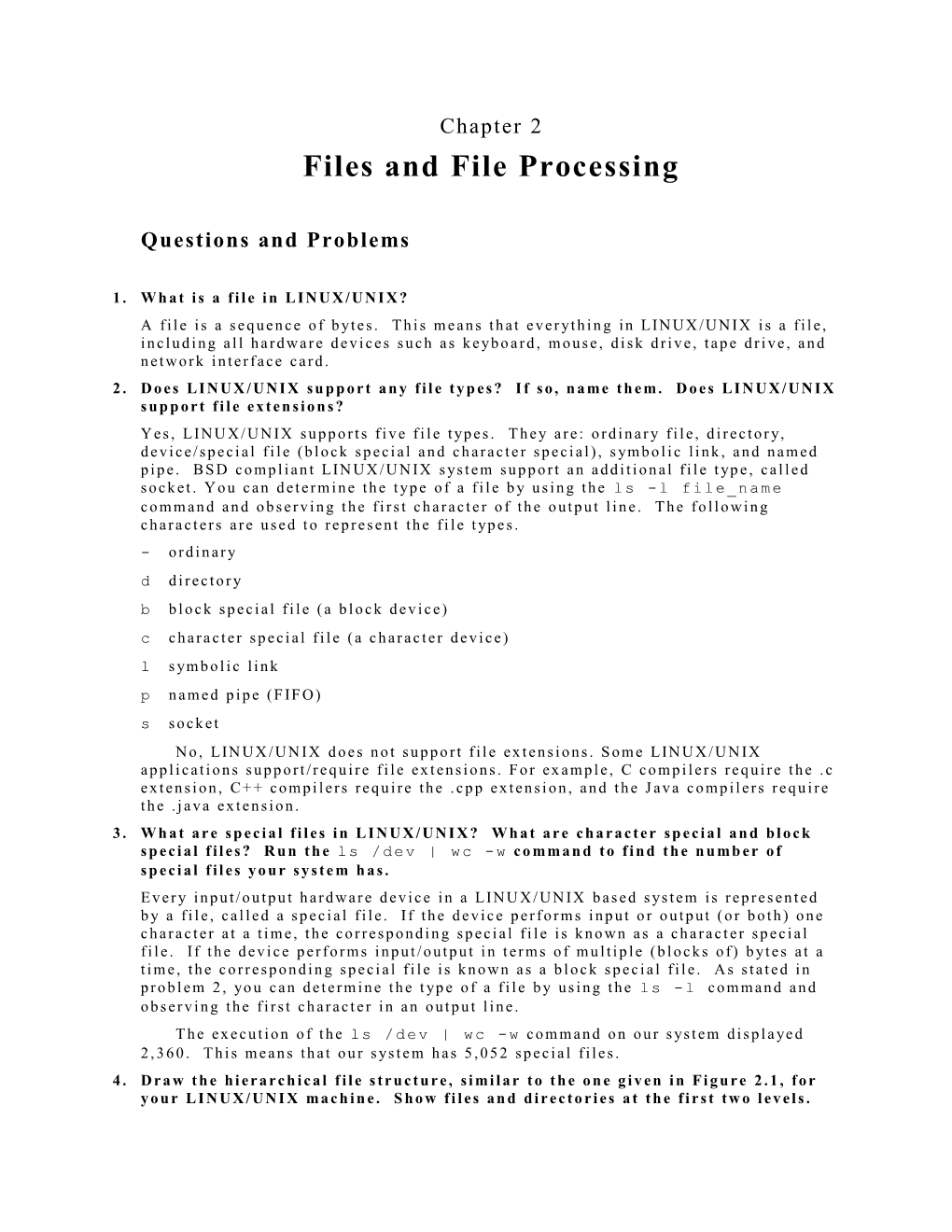 Files and File Processing