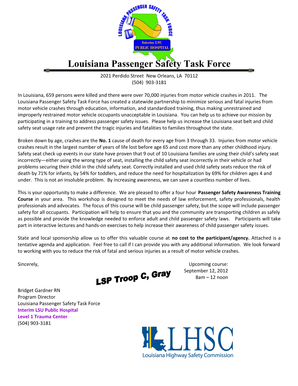 Louisiana Passenger Safety Task Force