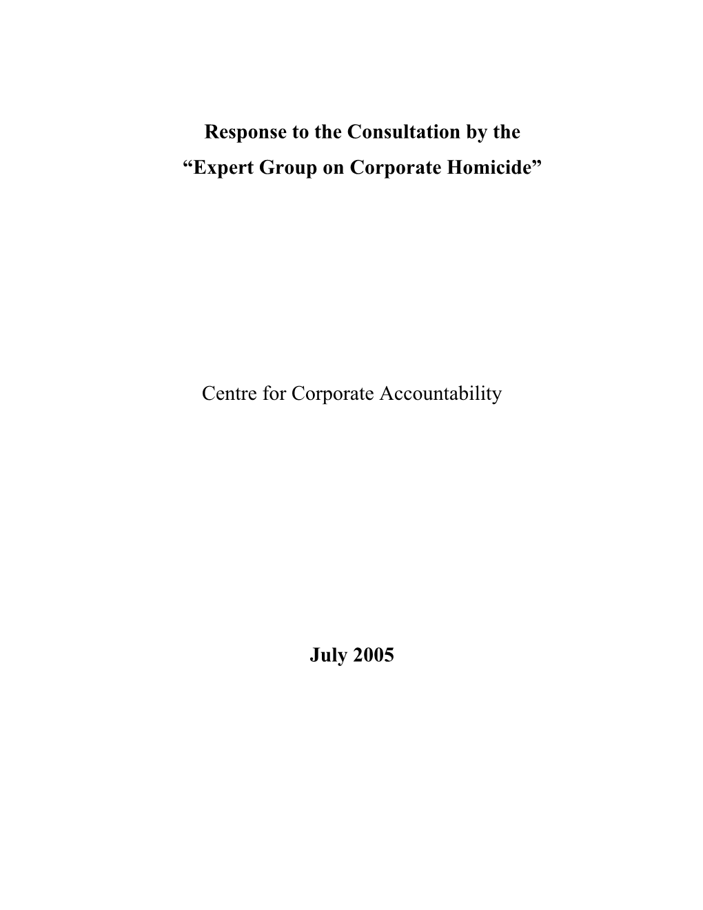 Do You Agree That the Law in Scotland Needs Changing to Enable Prosecutions of Organisations