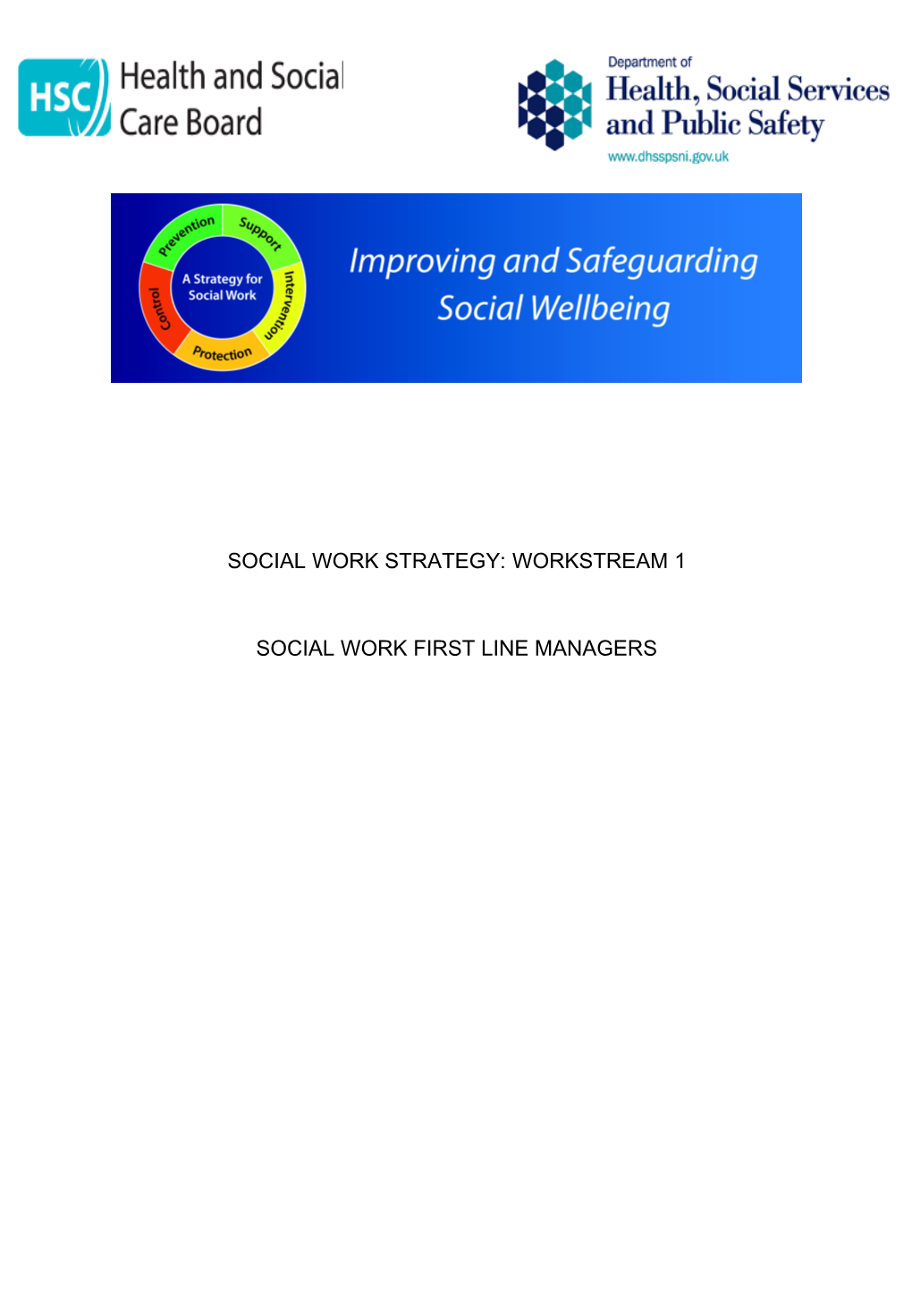 Social Work Strategy: Workstream 1