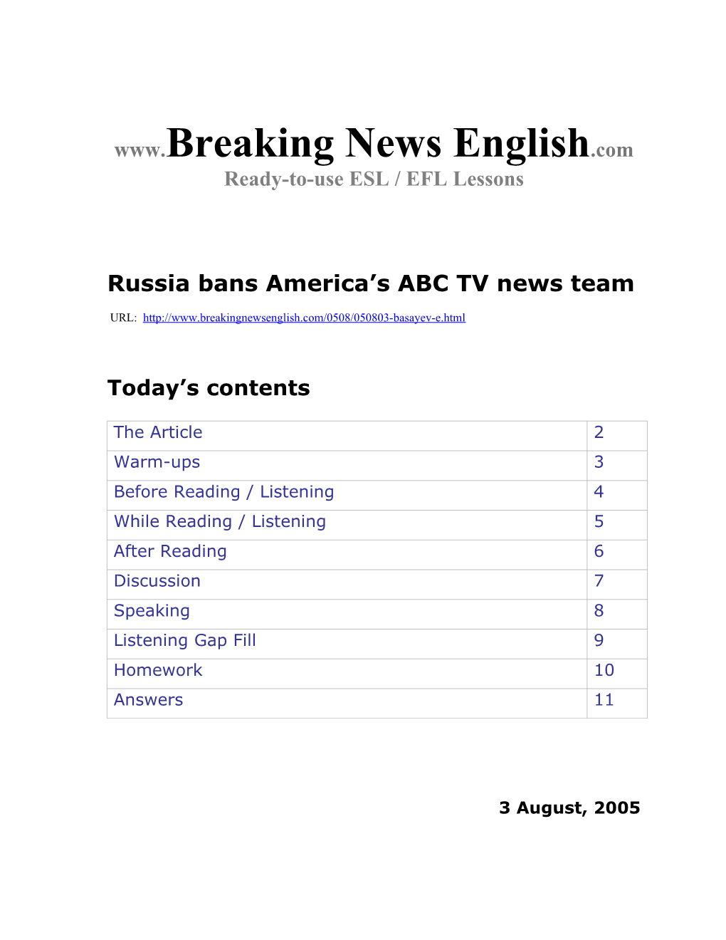 Russia Bans America S ABC News Team