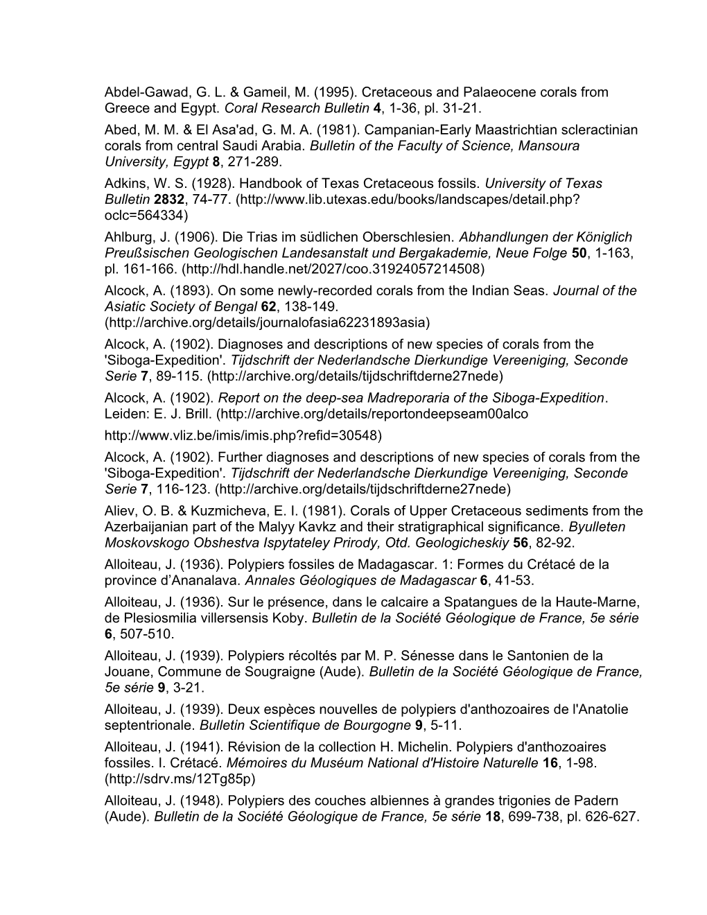 Adkins, W. S. (1928). Handbook of Texas Cretaceous Fossils. University of Texas Bulletin