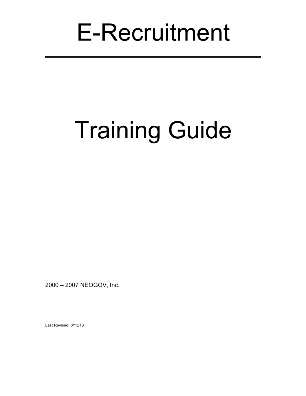 Insight Enterprise Training Guidepage 1