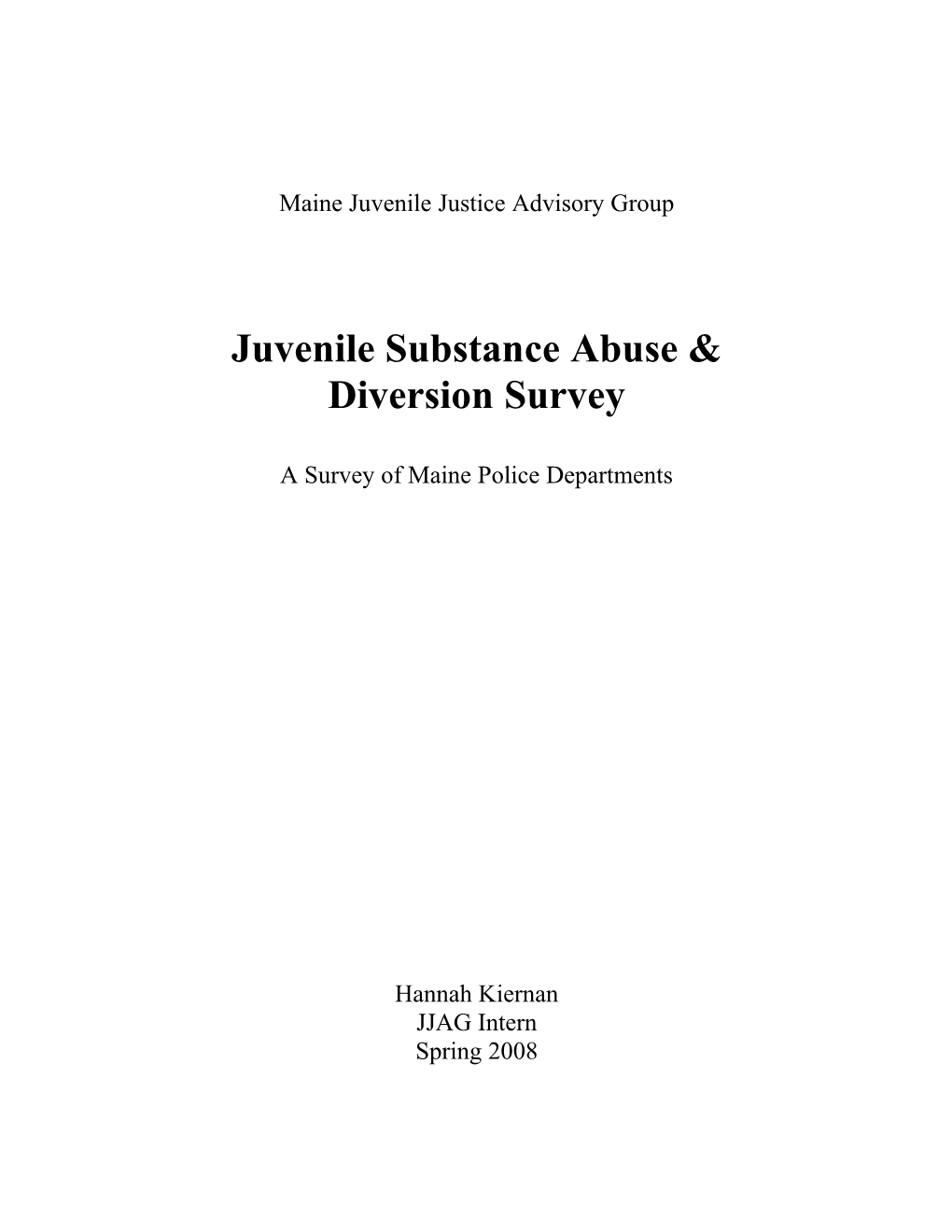 Maine Juvenile Justice Advisory Group