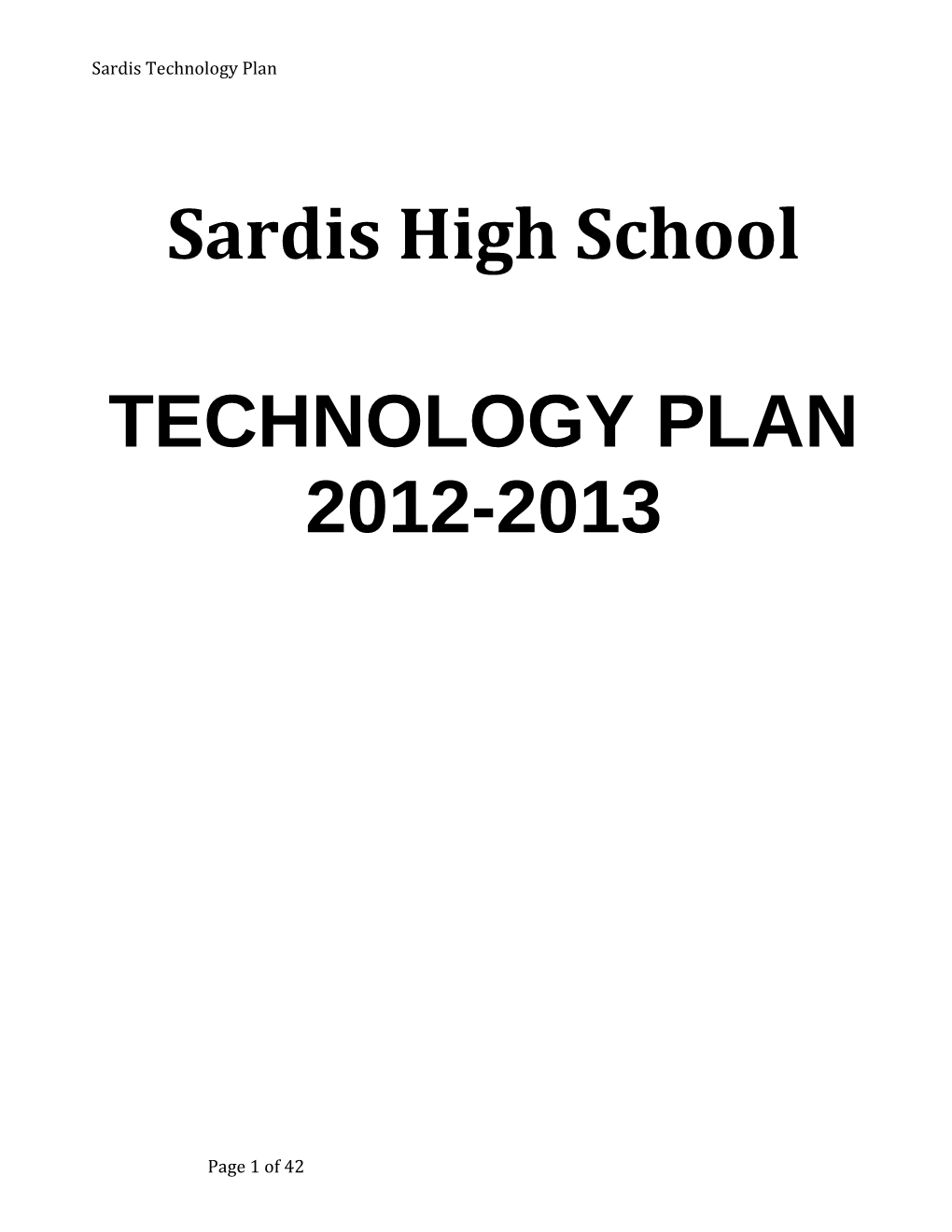 Sardis High School