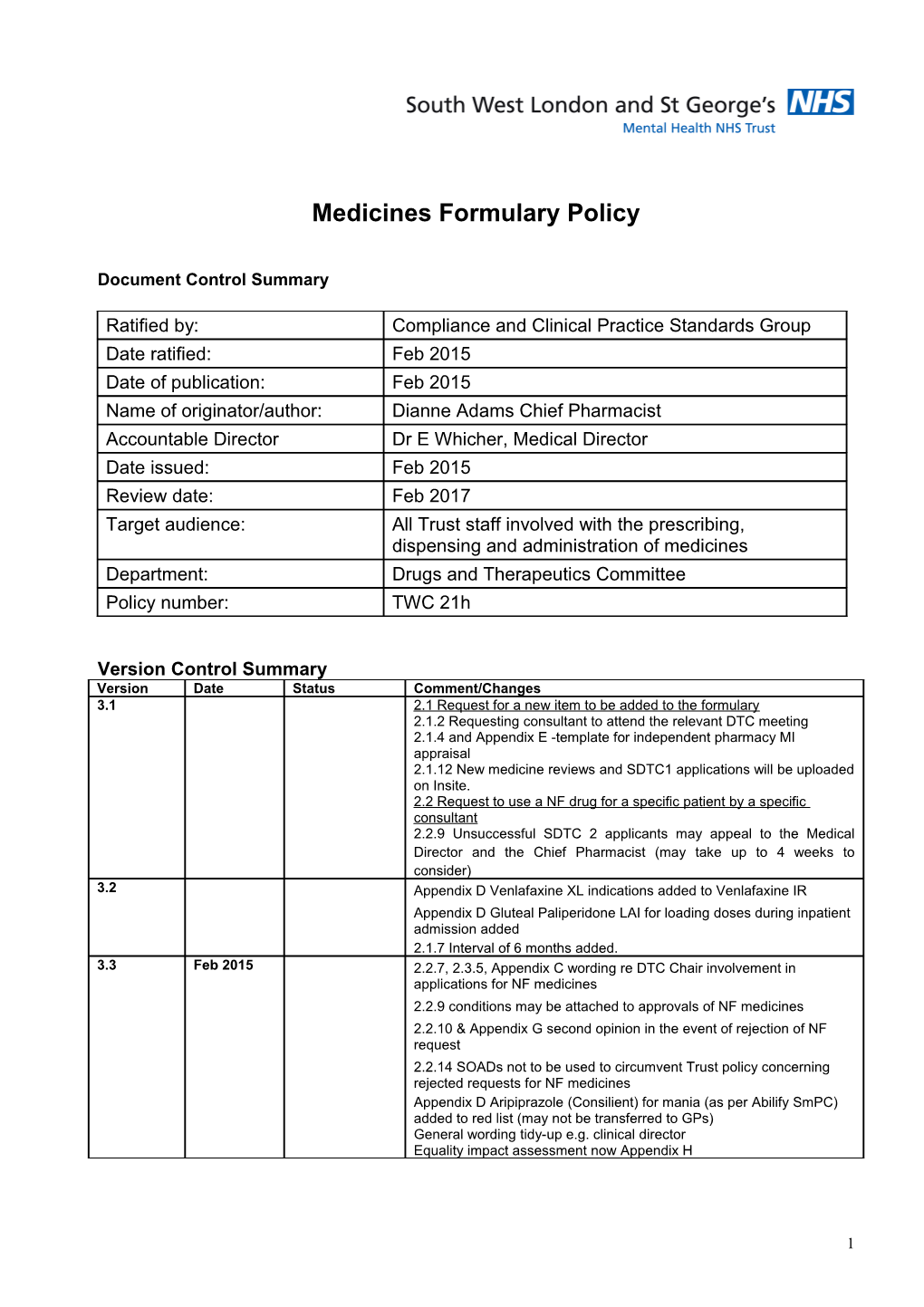 Flow Chart for New Drug Requests