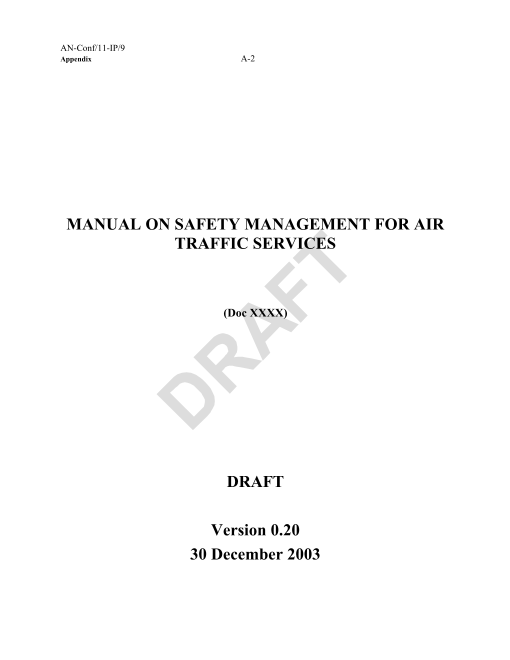 For Air Traffic Services
