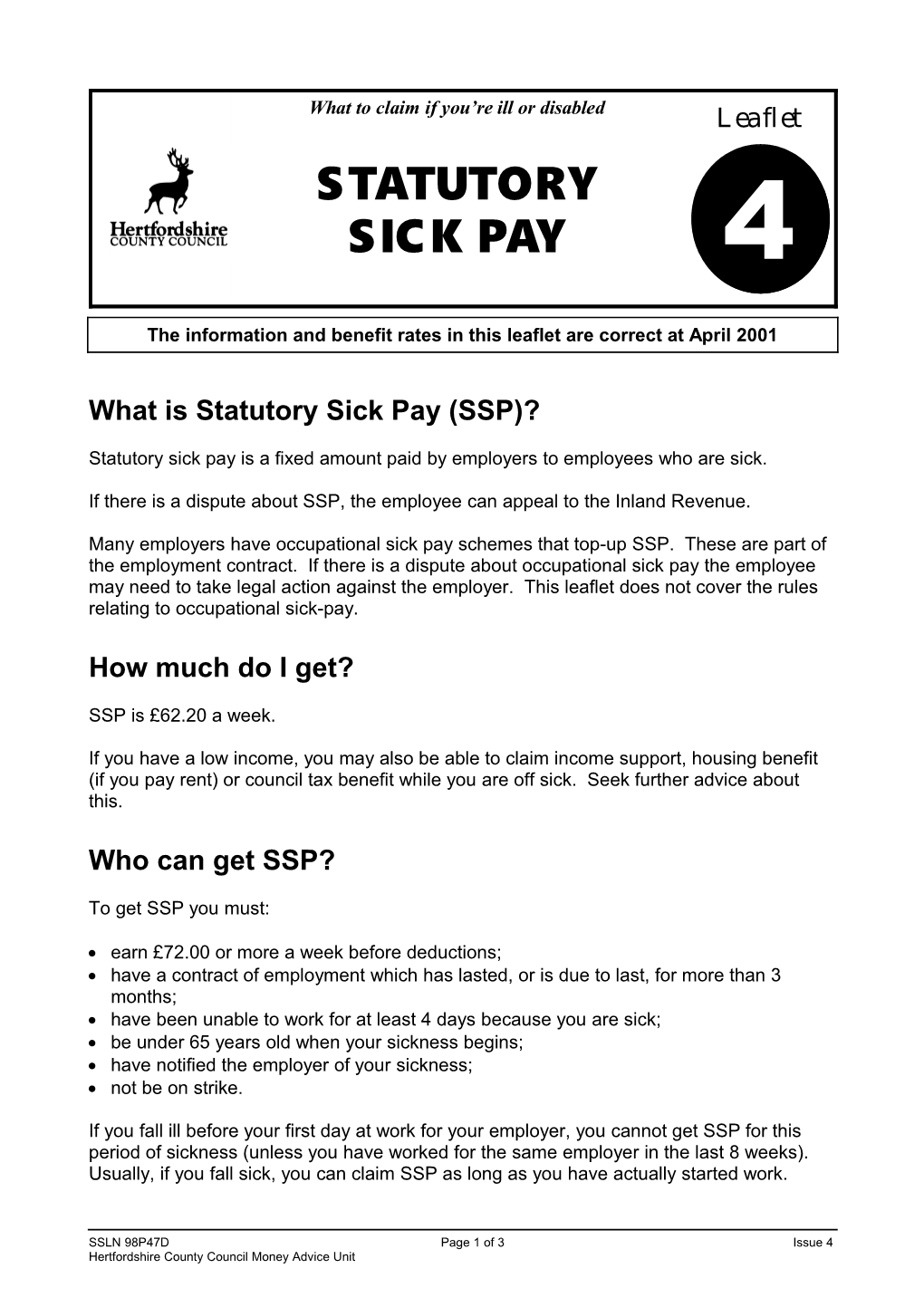 What Is Statutory Sick Pay (SSP)?