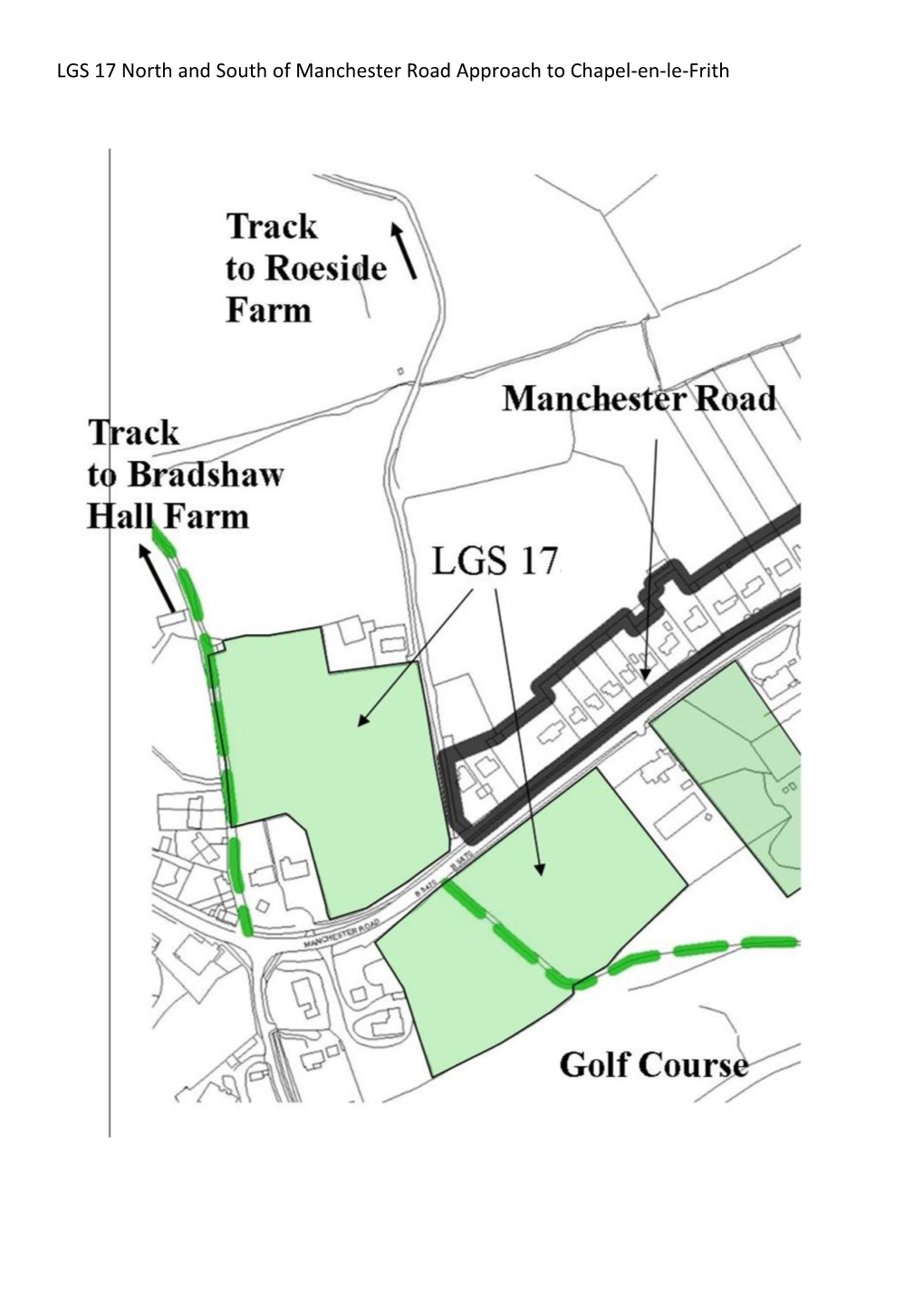 LGS 17 North and South of Manchester Road Approach to Chapel-En-Le-Frith