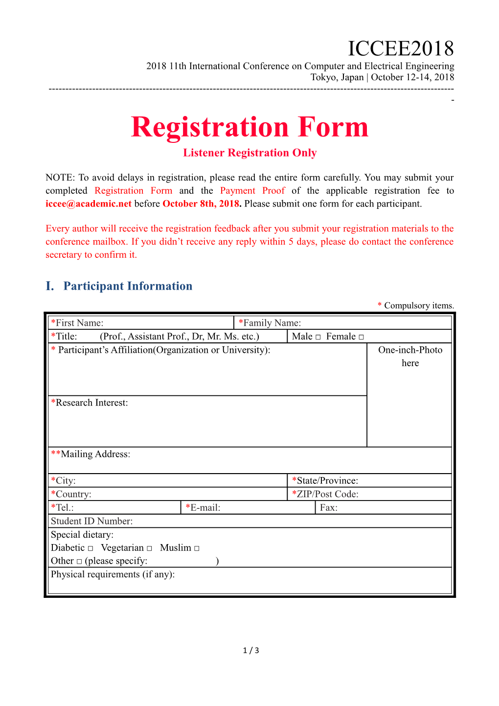 2018 11Th International Conference on Computer and Electrical Engineering