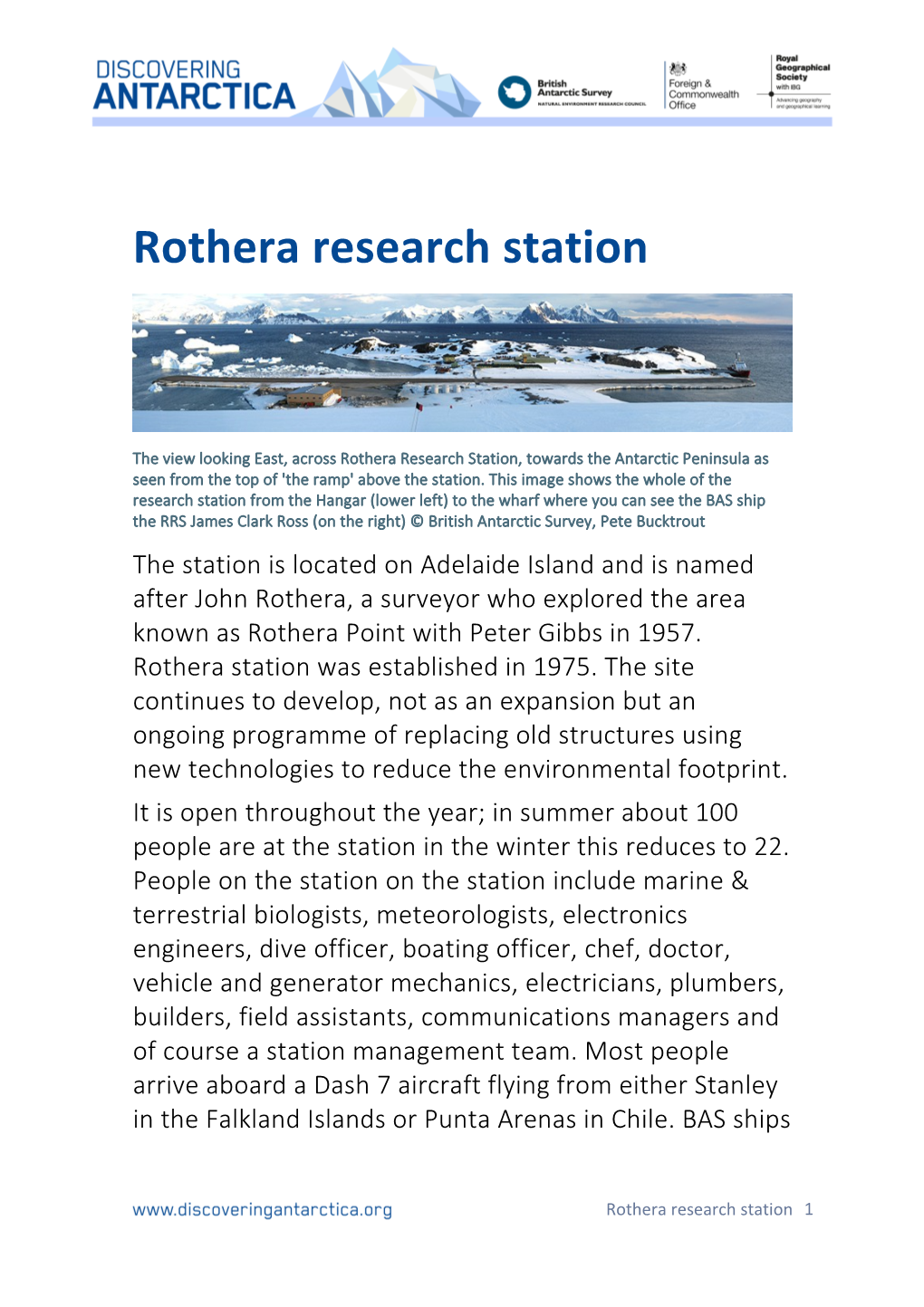 Rothera Research Station