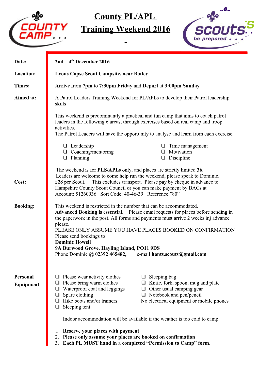 Value of the Cheque Enclosed Or Payment Made by Bacs (Please Confirm)