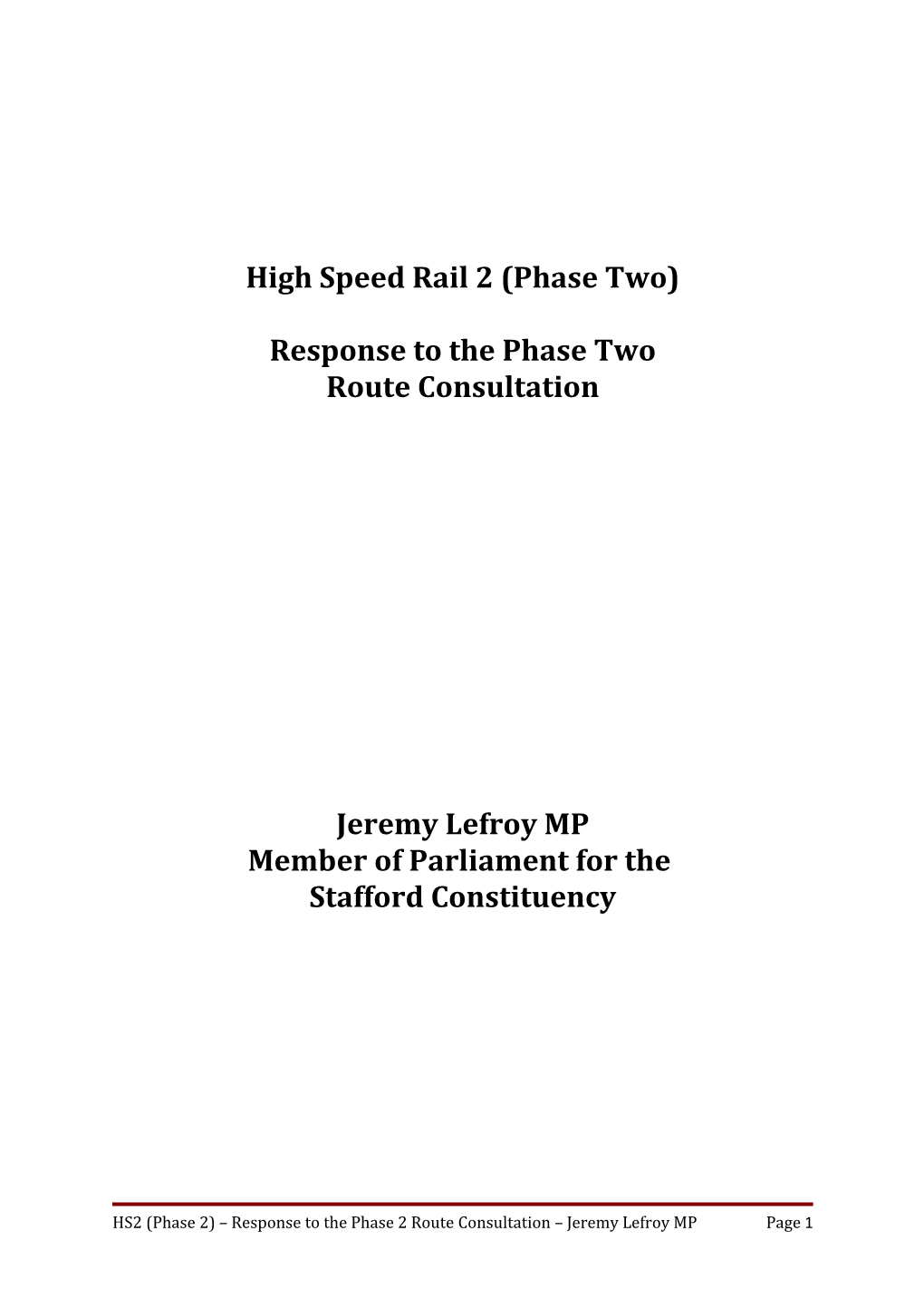 High Speed Rail 2 (Phase Two)