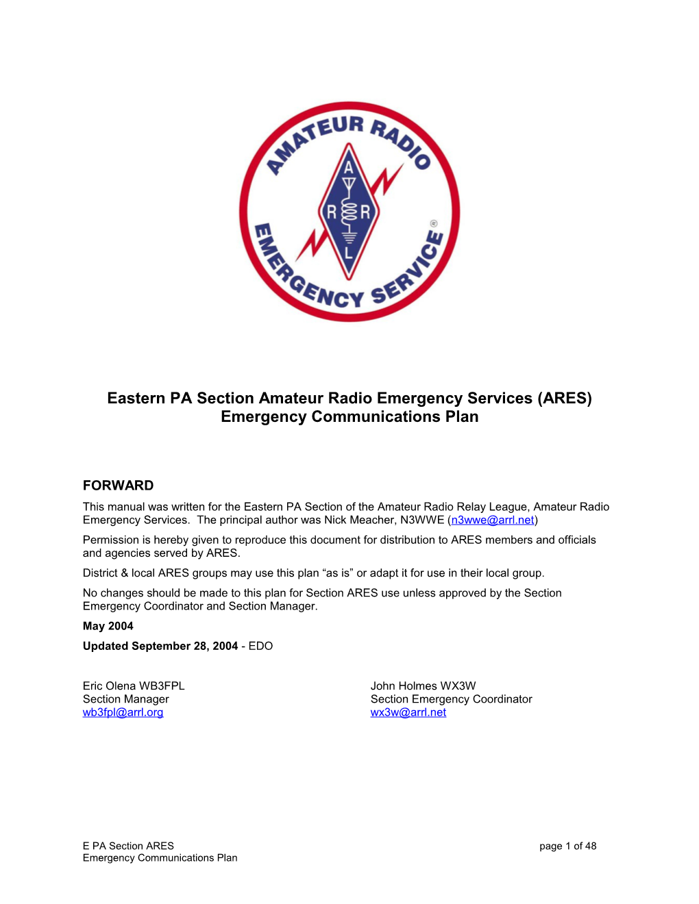 EPA Section Emergency Plan V2