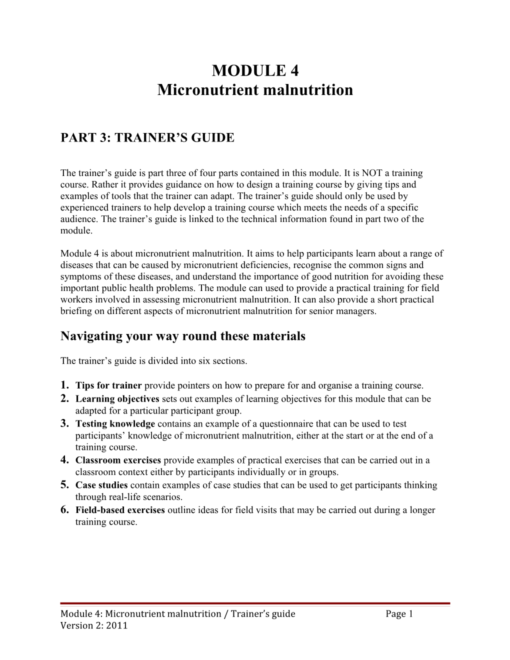 Micronutrient Malnutrition