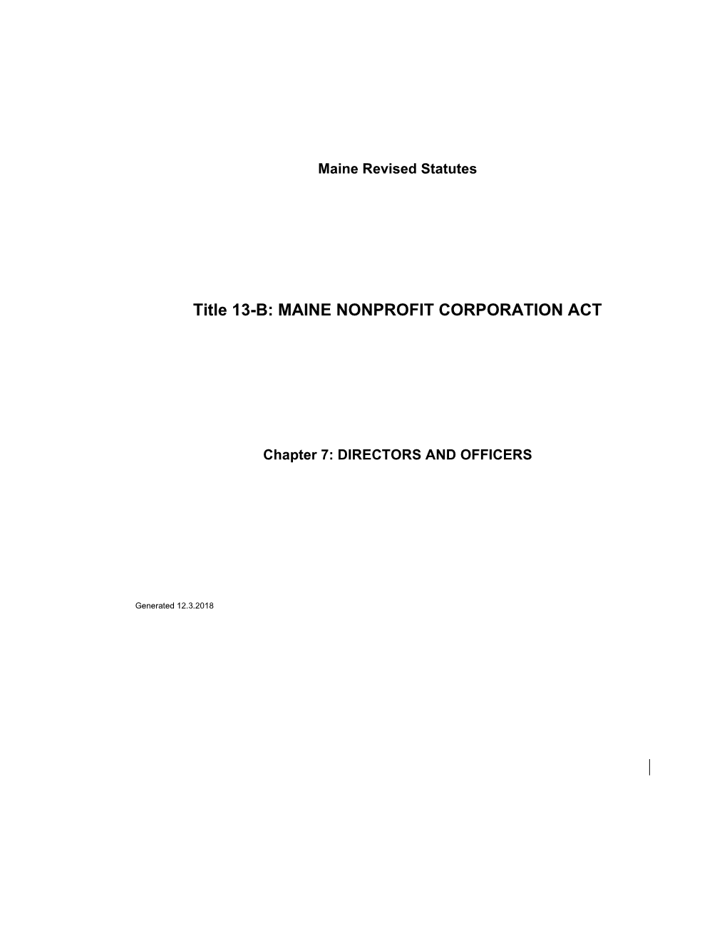 MRS Title 13-B 721. MISAPPLICATION of FUNDS OR ASSETS of PUBLIC BENEFIT CORPORATION