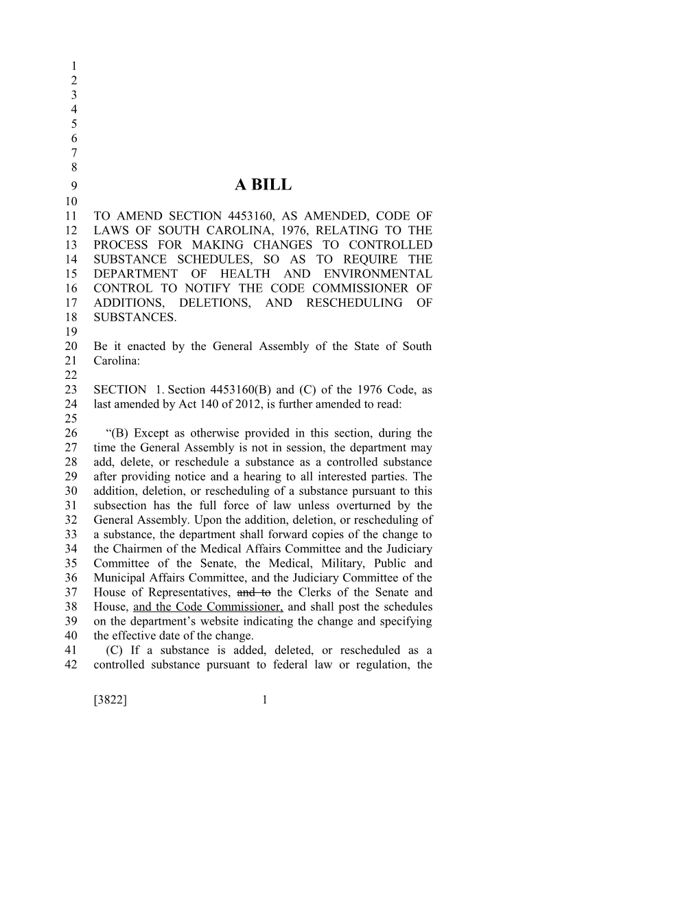 2017-2018 Bill 3822 Text of Previous Version (Feb. 22, 2017) - South Carolina Legislature Online