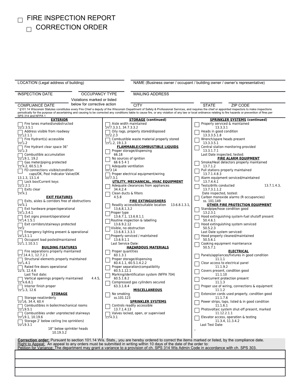 SPRINKLER SYSTEMS (Continued)