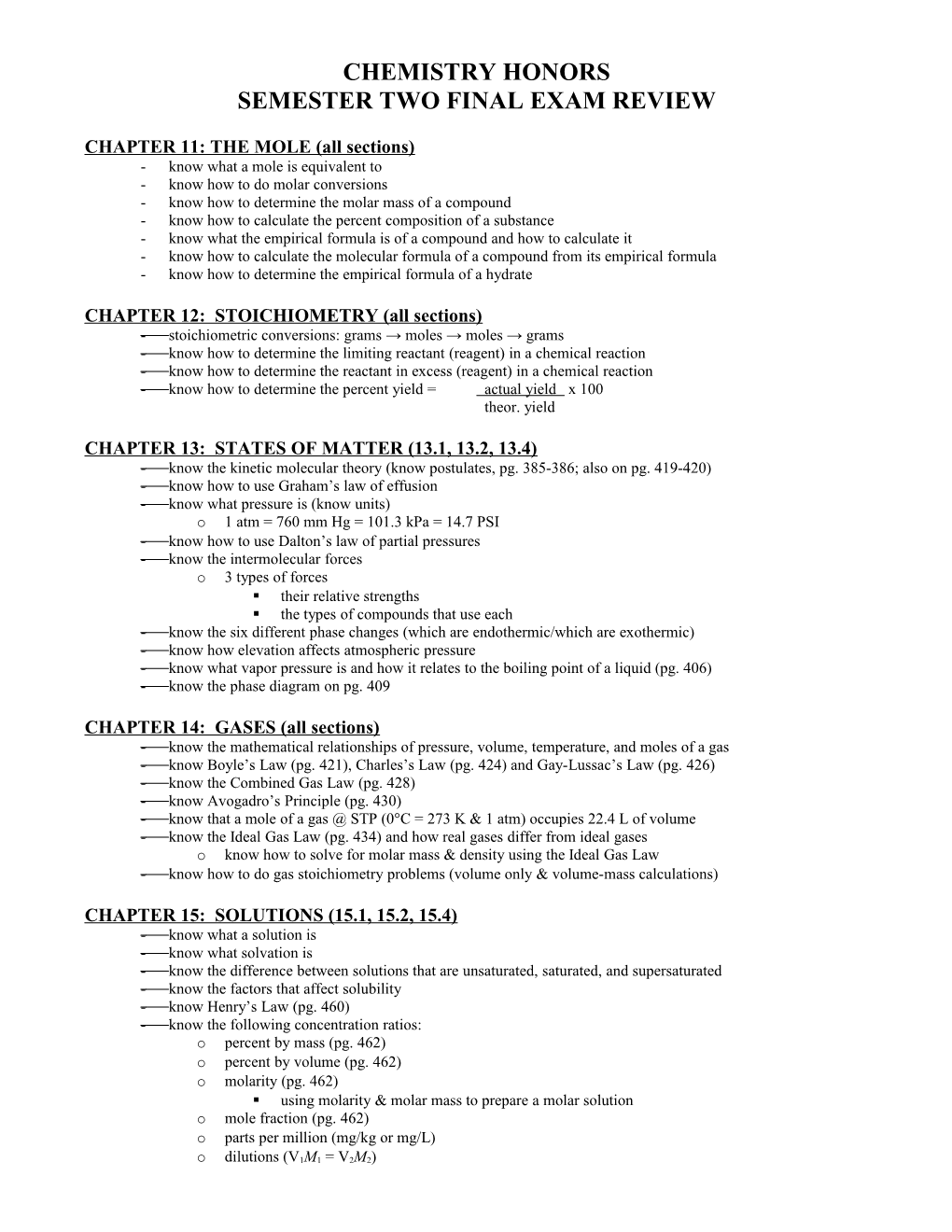 Semestertwo Final Exam Review