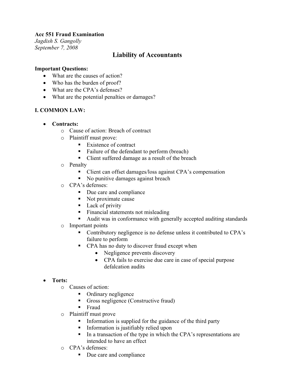 Acc 551 Fraud Examination