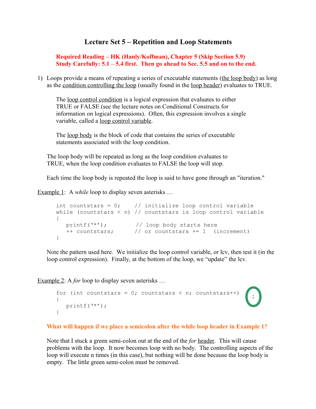 Lecture Set 4 Selection Structures