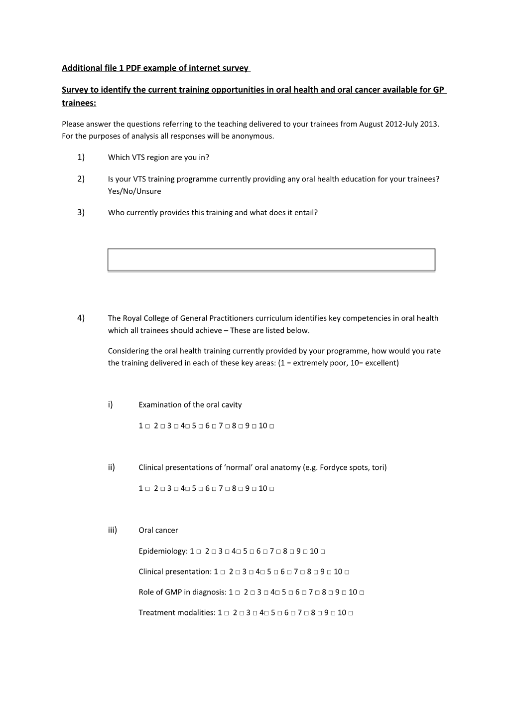 Additional File 1 PDF Example of Internet Survey