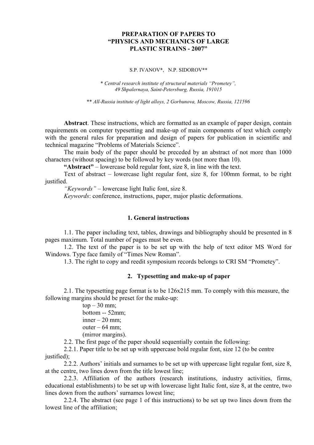 Physics and Mechanics of Large