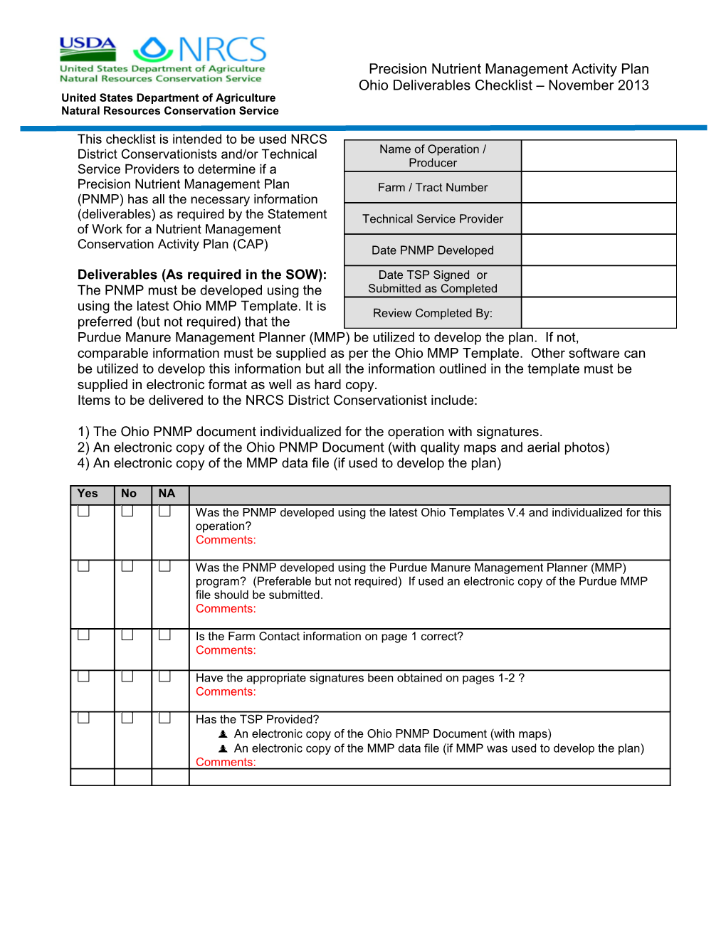 CNMP Land Treatment / Nutrient Management