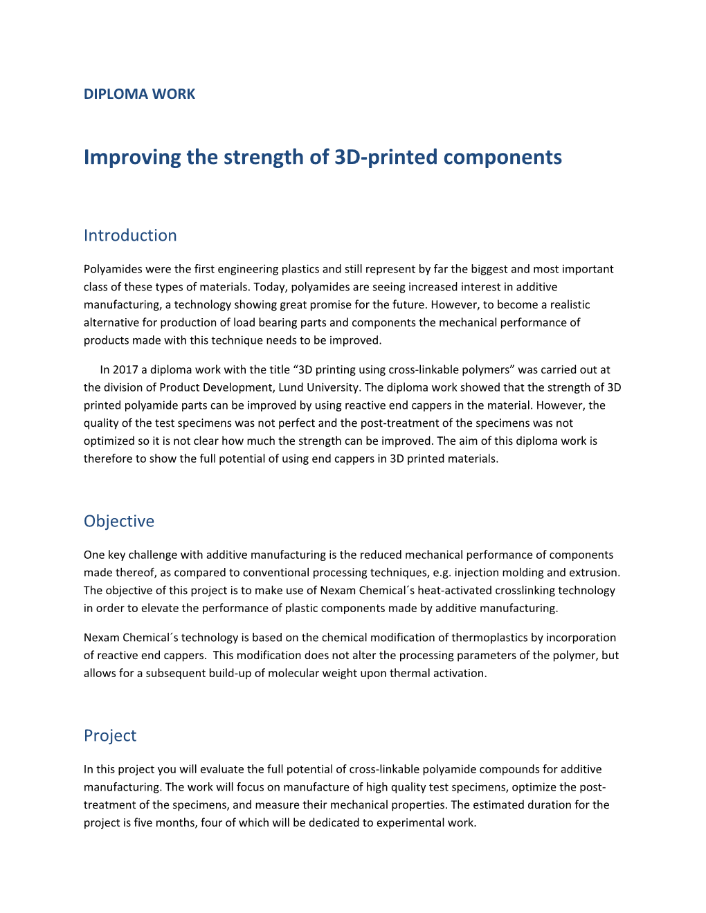 Improving the Strength of 3D-Printed Components
