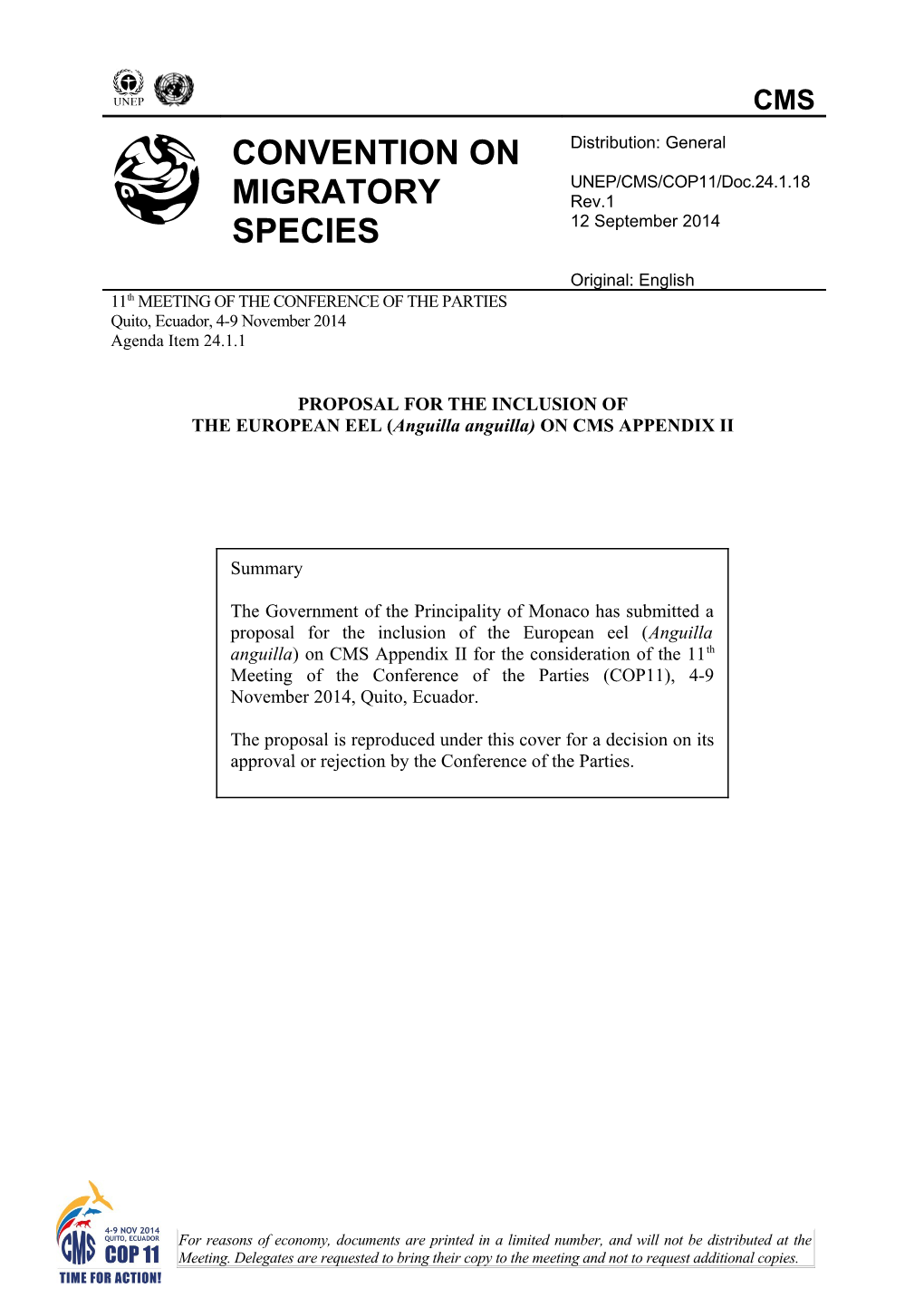 CMS Science Case for the Sargasso Sea Alliance