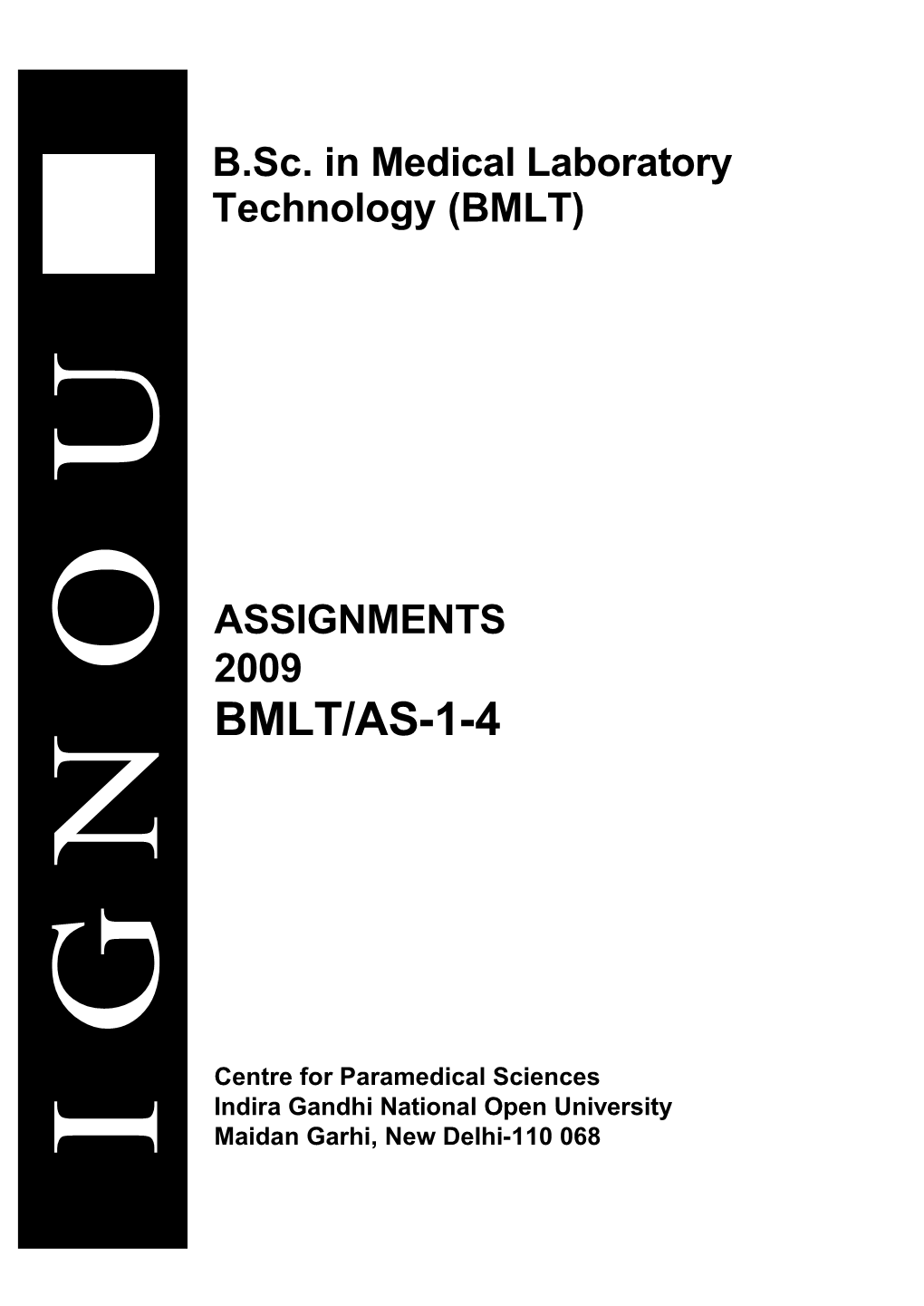 B.Sc.Inmedical Laboratorytechnology(BMLT)