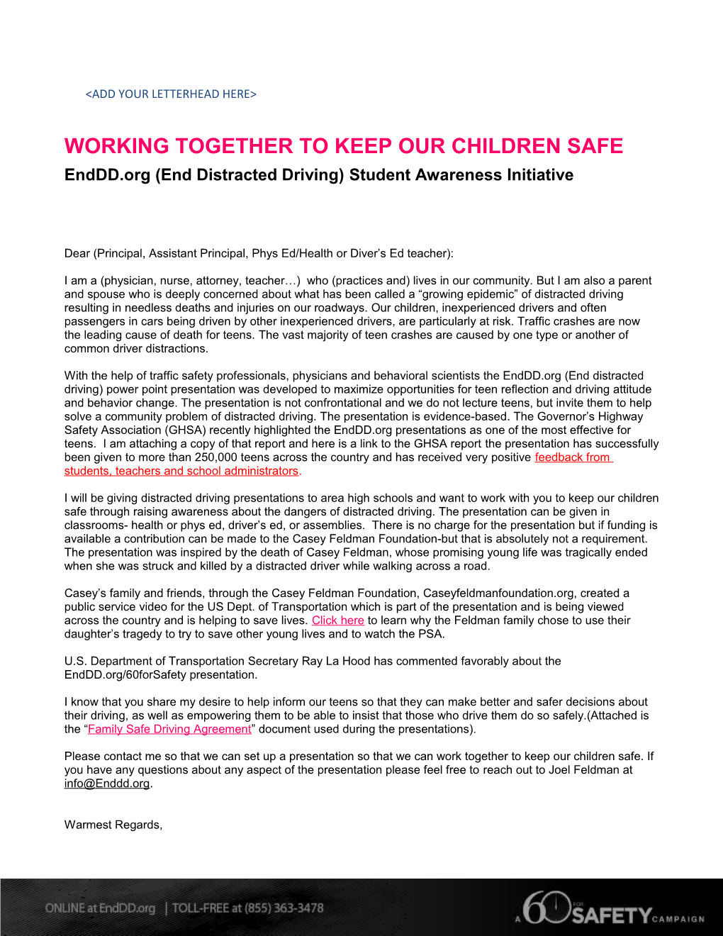 Working Together to Keep Our Children Safe
