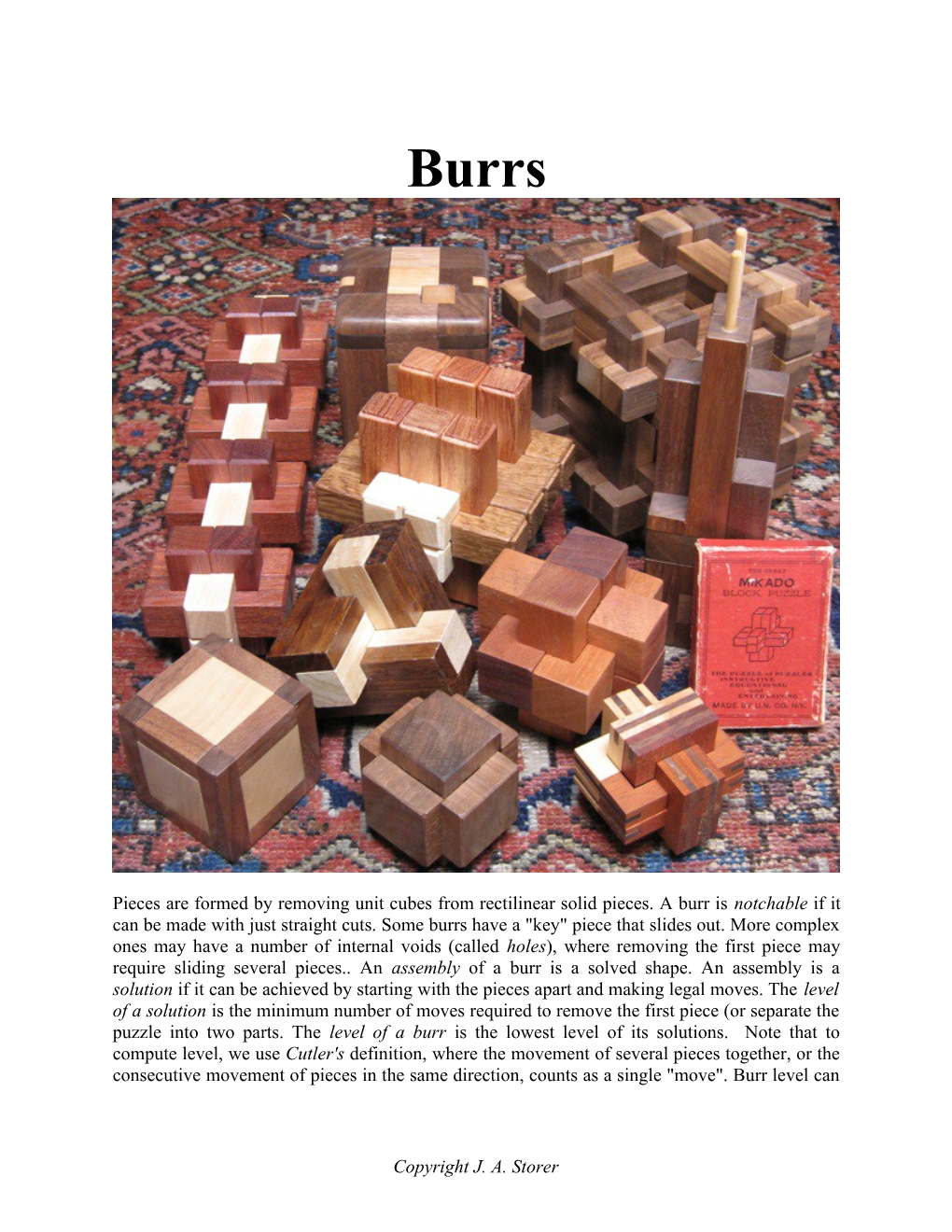 6-Piece Burr Terminology