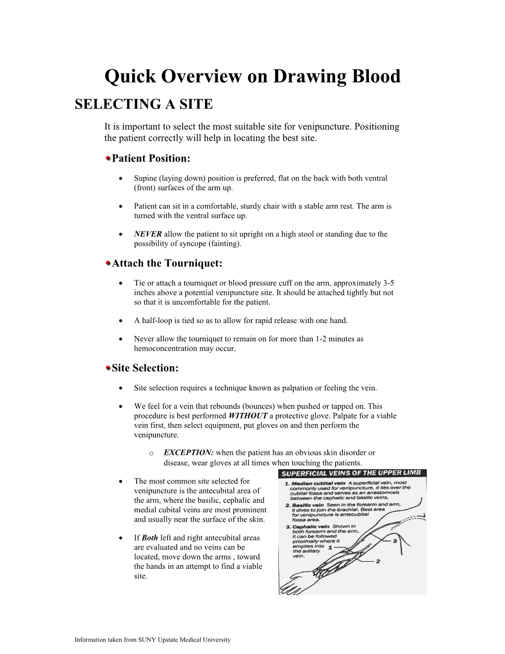 Quick Overview on Drawing Blood